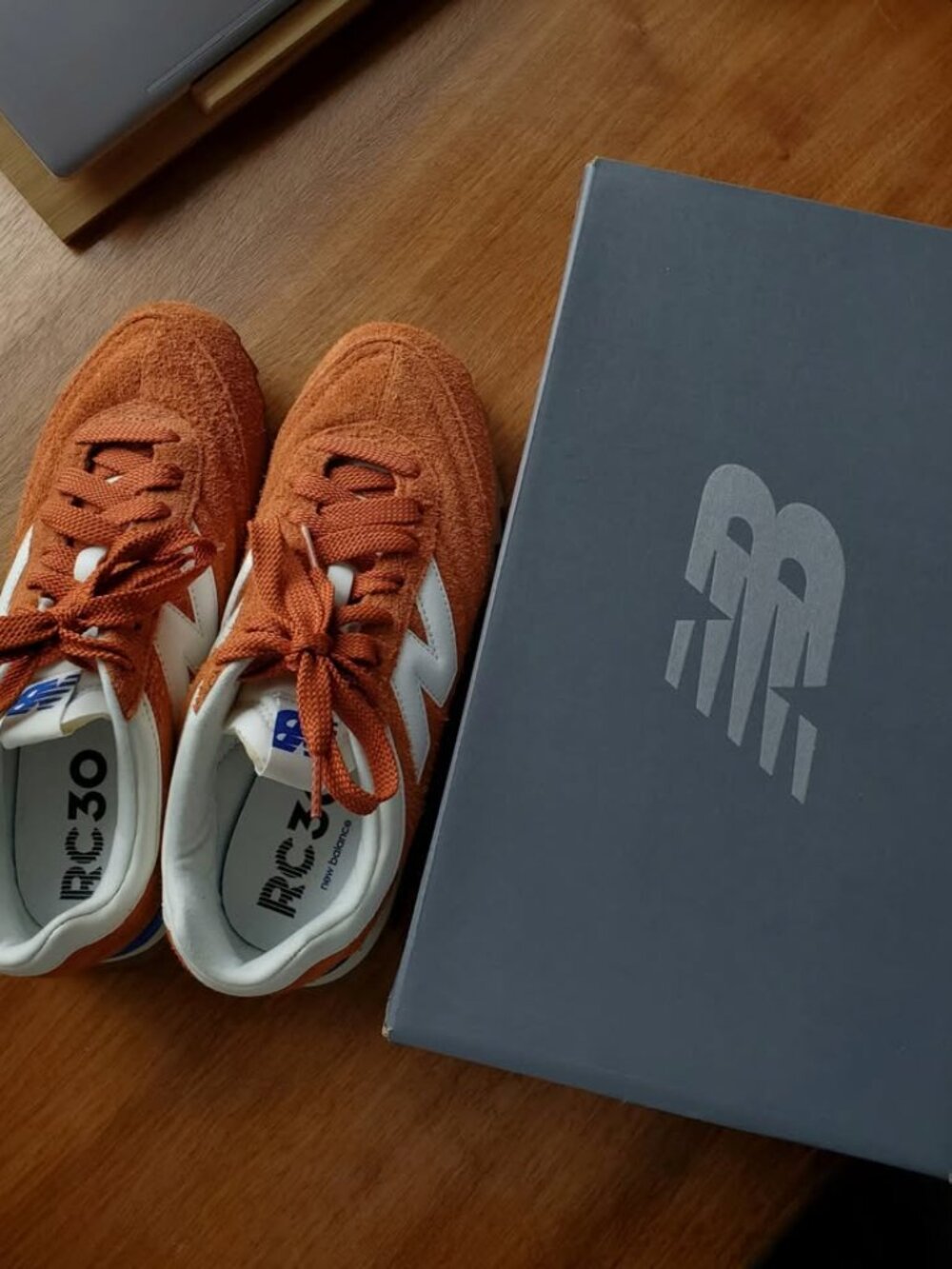 New Balance RC30 Rust Oxide with Sea Salt Athletic Shoes - Picture 3 of 6
